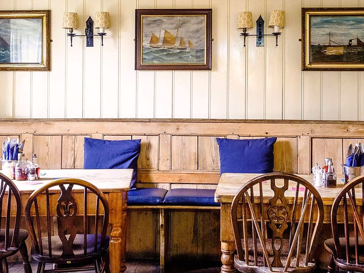 inside restaurant in walberswick suffolk