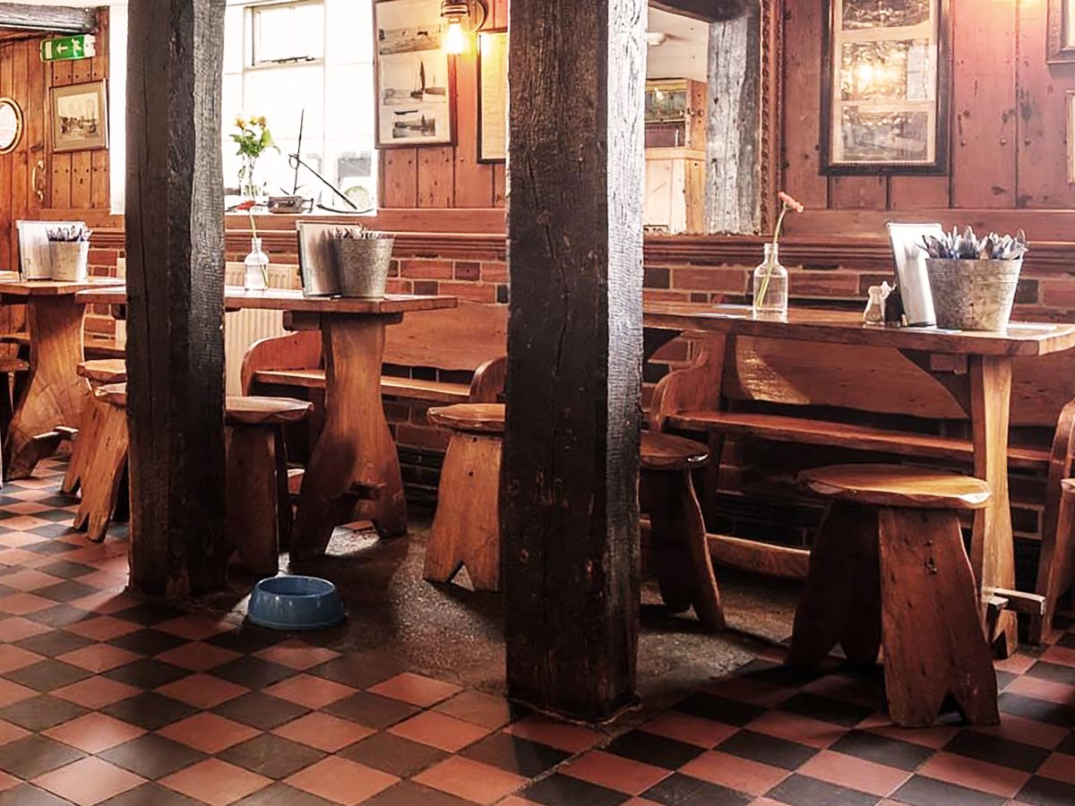 inside of a traditional pub in southwold suffolk