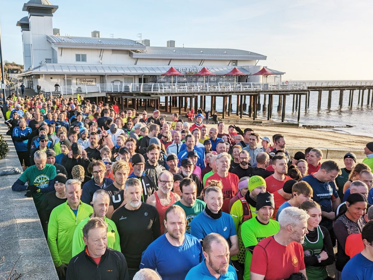 group of runners at parkrun suffolk