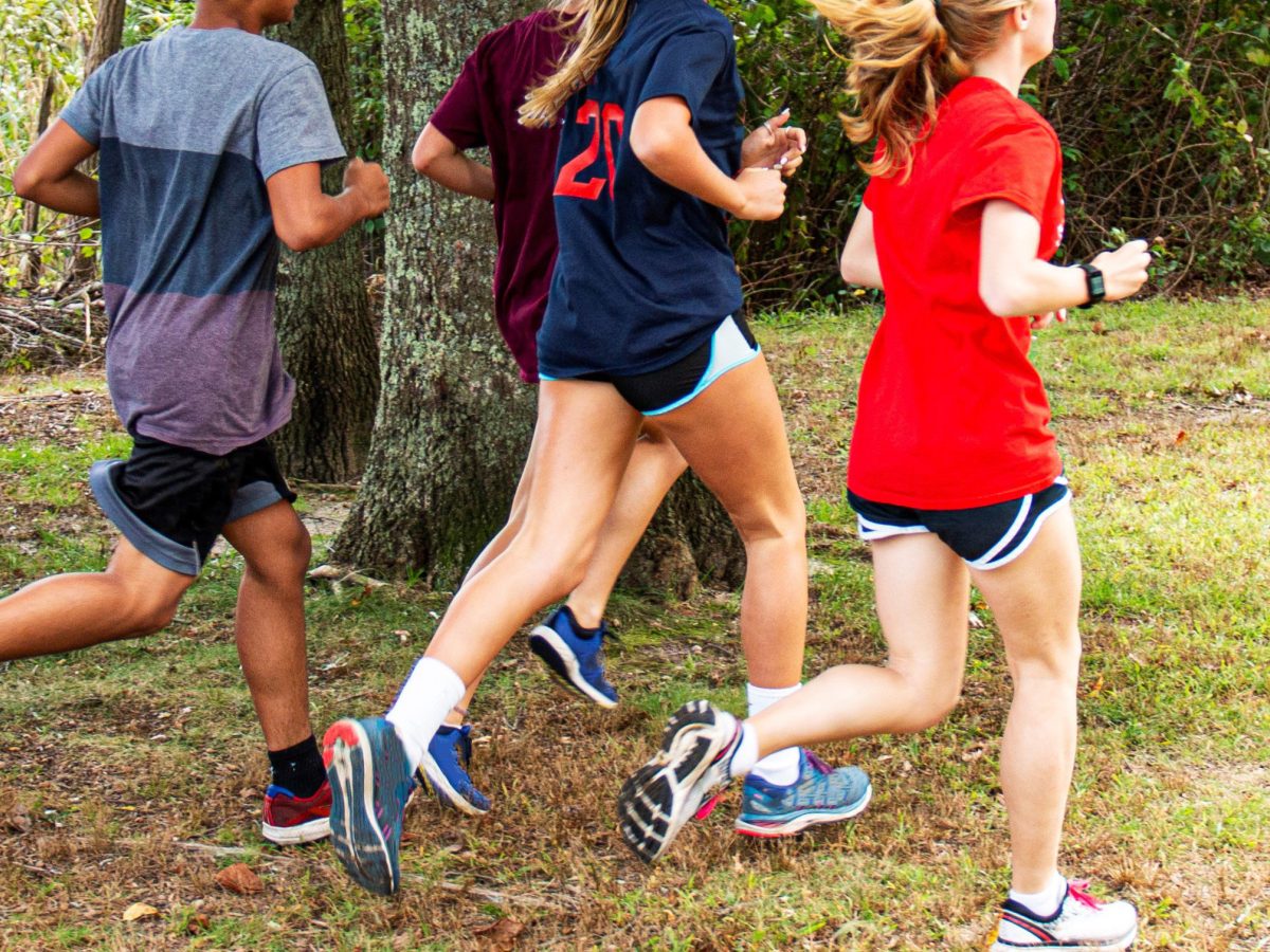 youngsters running a junior parkrun in suffolk