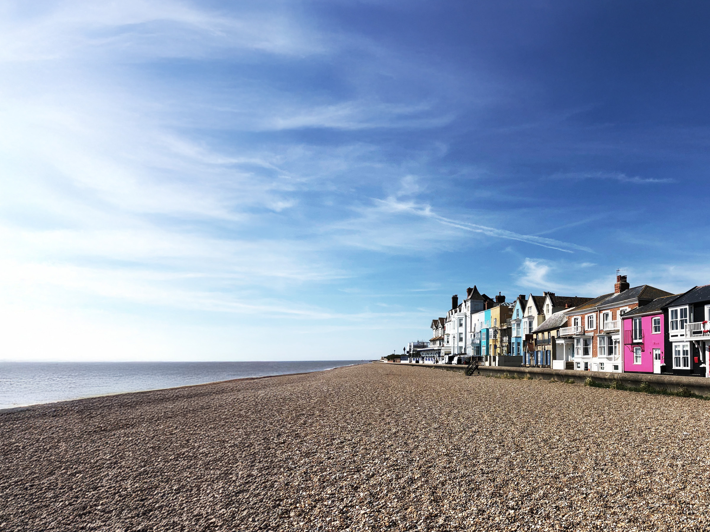 beach view in Suffolk